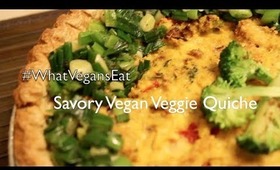 Savory Vegan Veggie Quiche -- #WhatVegansEat | maricelinwonder.com