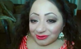NAKED2 TUTORIAL WITH BRIGHT CORAL LIPS