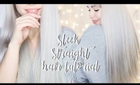 HOW TO GET STRAIGHT SLEEK BLEACHED HAIR WITHOUT STRAIGHTENERS ad