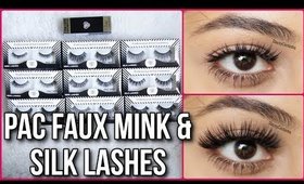 PAC FAUX MINK & SILK LASHES TRY-ON AND LASH FIXER REVIEW | Stacey Castanha