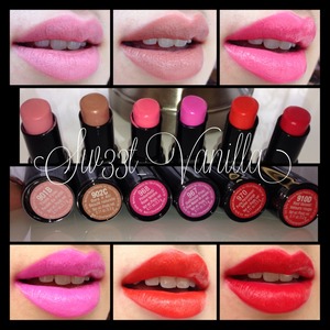 IG: Sw33t_Vanilla
I'm in love with these lipsticks!! They are very pigmented, true color and affordable. But the down side the package is kinda poor quality but I love the product!! 
PLEASE VIEW MY BLOG ABOUT THIS PRODUCT! :)
http://sw33t-vanilla.blogspot.com/?m=1