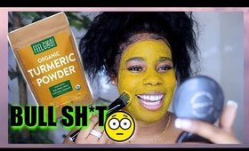 MAGICAL Turmeric Powder | Does it Really WORK? Clear up DARK MARKS & ACNE (4days TEST)