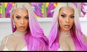 WATCH ME SLAY THIS WIG | FUCHSIA OMBRE HAIR