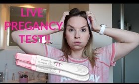 LIVE PREGNANCY TEST After 2 Years of Infertility!! - Kristen Gullick