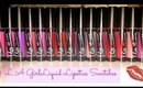 NEW L.A GIRL FLAT FINISH MATTE PIGMENT GLOSS [ LIP SWATCHES] ALL SHADES!