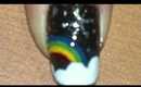 night sky rainbow nailart tutorial.... :-)