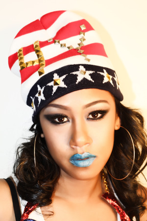 Recent shoot with my model Korea,featuring my new headwear collection.She's awesome,love her features..I contoured her to the gawds and she enjoyed it lol