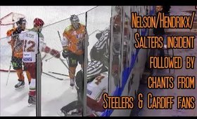 Ice Hockey - Nelson/Hendrikx/Salters/Marsh incident followed by fans chants