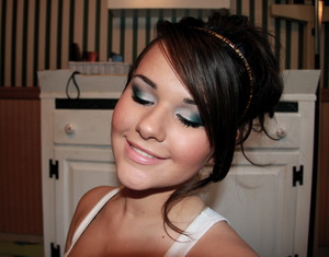 Navy/Teal Smokey Eye- see makeupbykailanmarie.blogspot.com for more info