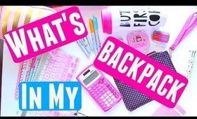 What's In My Backpack?!