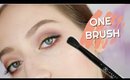 USING ONE EYESHADOW BRUSH FOR MY ENTIRE EYE LOOK: HOW TO