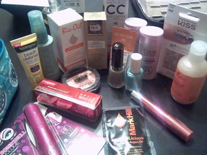 Got free beauty products from a meeting with work can't wait to try them
