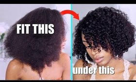 HOW TO FIT LONG HAIR UNDER A WIG Natural Hair Protective Style