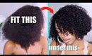 HOW TO FIT LONG HAIR UNDER A WIG Natural Hair Protective Style