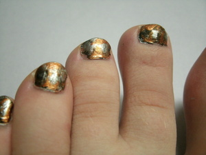 steampunk toe nails.