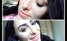 ❤GRWM Curly Hair + Makeup | Casual Bronze, Orange & Gold Fall Eyes