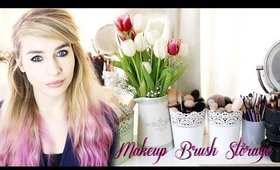 My Makeup Brush Collection & Storage!