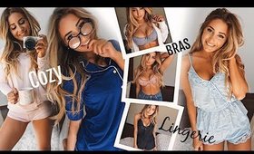 Lingerie Try On Haul | BRAS, PAJAMAS, LOUNGE