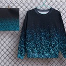 The Gradient Sequins Print Black Sweatshirt