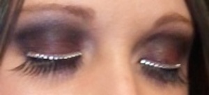 False Rhinestone Lashes with wing 