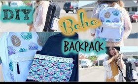 Back to School: DIY Boho Backpack