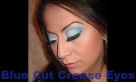 Blue Cut Crease Eyeshadow Tutorial