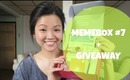 MEMEBOX #7 (Unboxing) + Giveaway!