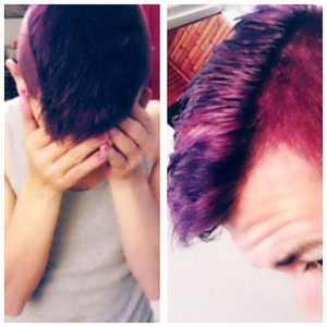 A dark purple ish cherry. Made by mixed pescara red, wild orchid and a dab of blue. 