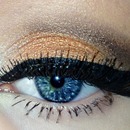 Orange eyeshadow 