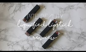 NEW Bite Beauty  Liquified Lipstick Review ◌ alishiainc