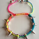 Multicoloured spike bracelet