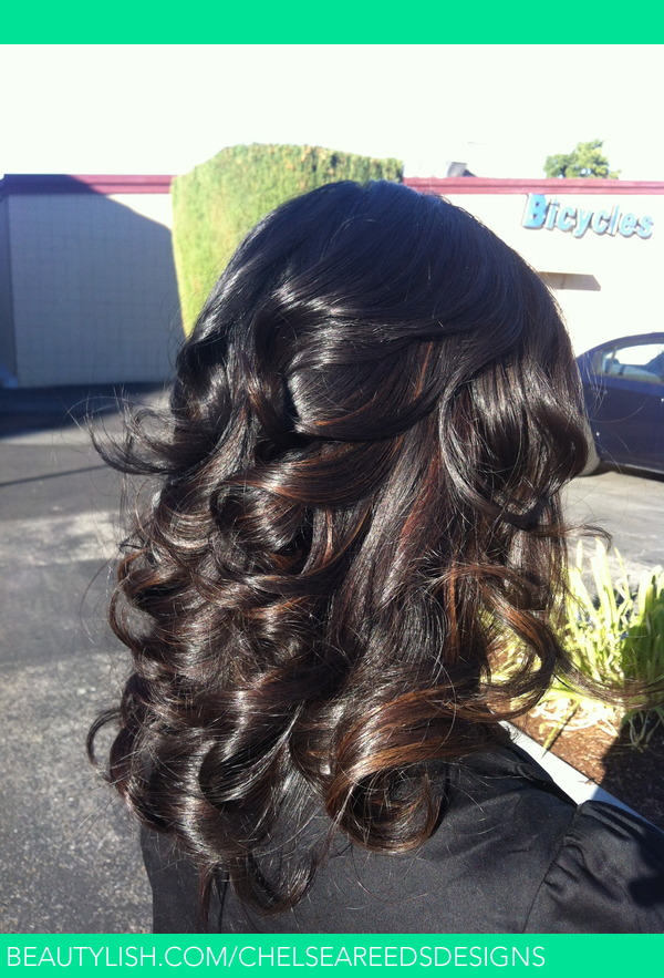 Carmel Highlight and Soft Curls | Chelsea R.'s (ChelseaReedsDesigns) Photo  | Beautylish