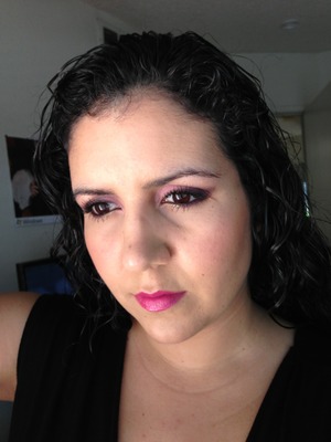 A look inspired by purple... gorgeous lipstick by YSL in the #19 Fuchsia in Rage  