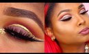 PROM Makeup tutorial - Pop of Gold Cut crease - Queenii Rozenblad