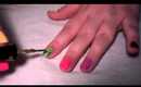 DIY Nails: Blingy Rainbow Nails