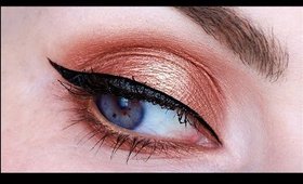 Warm Amber look for BLUE Eyes | LetzMakeup