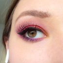 Sunset inspired colorful make up
