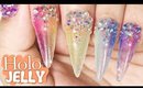 Sparkly Holographic Jelly Nail Art Tutorial // How to Gel Nails at Home