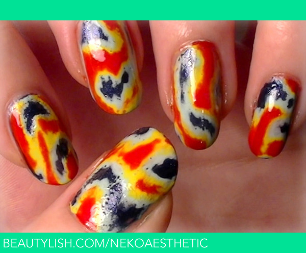 Demi Page Nails - White acrylic set with tie dye nail art 💜 #whitenails # tiedye #video #nailvideos #instavideo #longnails #nailsnailsnails  #nailsaddict #nails #nails2inspire #nailstyle #nailsalon #nailsaddict  #nailstagram #nailsoftheday ...