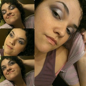 Used profusion pallet and nyc purple/blk eyeliner and maybeline mascara