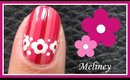 PINK STRIPES AND FLORAL BAND NAIL ART DESIGN TUTORIAL FOR BEGINNERS EASY SIMPLE PINK FLOWER FREEHAND