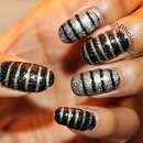 Silver & Black Stripes