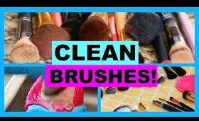 HOW TO DEEP CLEAN MAKEUP BRUSHES!