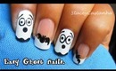 Easy Ghost Nails for Halloween | Tutorial