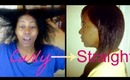Hair Care: How I Go From Curly to Straight with NO Heat