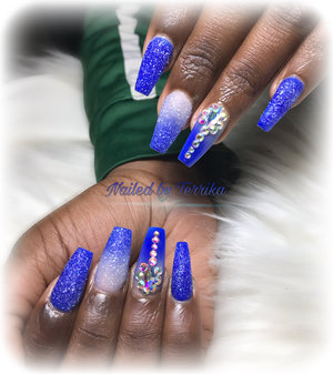 Pretty Nails 
#BlueNails #SugarNails