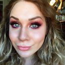 Anemone Pamina: Grungy Red and Shimmering Yellow Blown Out Smokey Eye Makeup Tutorial