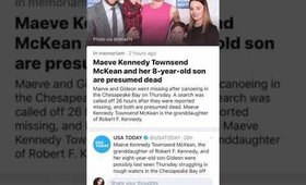 Maeve Kennedy & 8 Year Old Son Presumed Dead