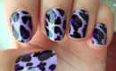 Trendy Purple Cheetalicious Nail Wraps