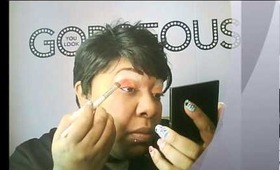 Glama Girl Cosmetics FESTIVAL PALETTE LOOK